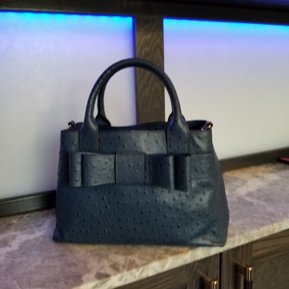 Kate Spade Provence Charm City Ostrich Lea…